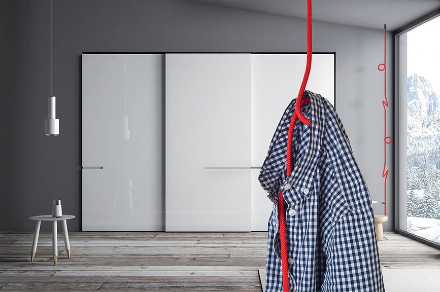 Loop Rope Vješalica stropna crvena