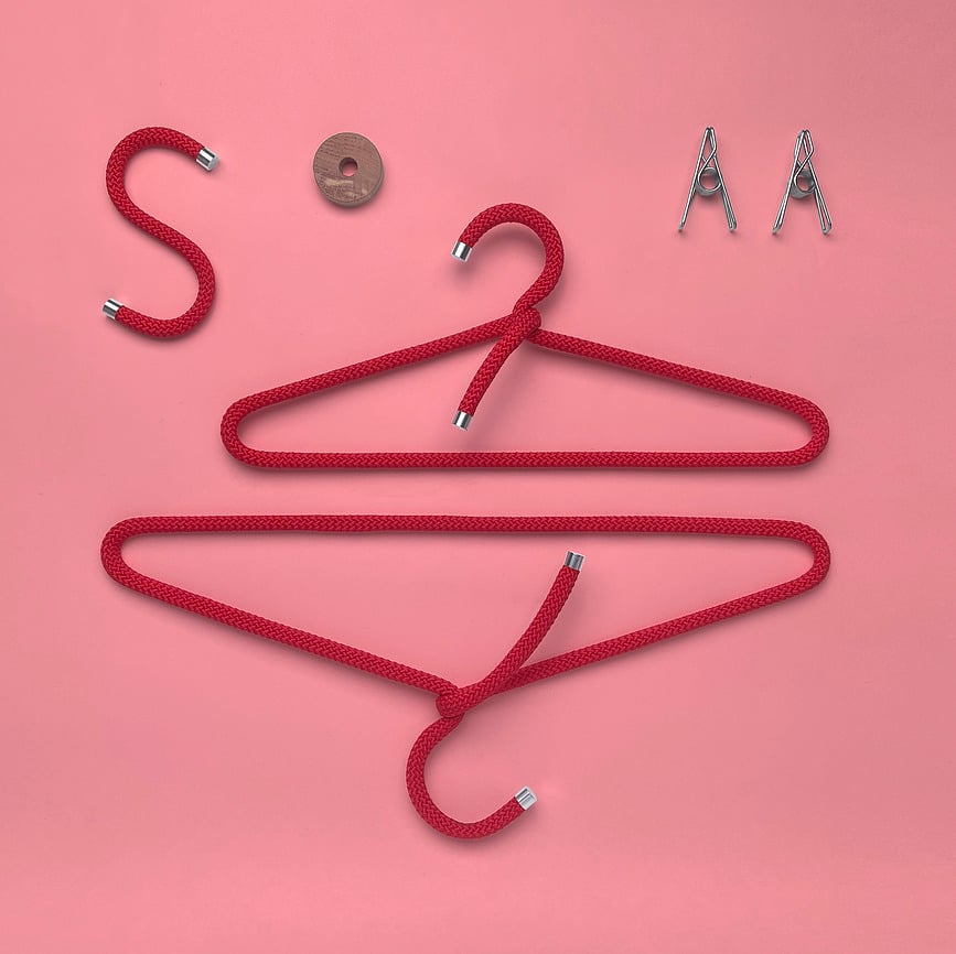 Perchas Rope, azul oscuro, 3 unidades