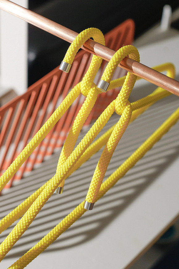 Rope Cintres, bleu foncé, Lot de 3