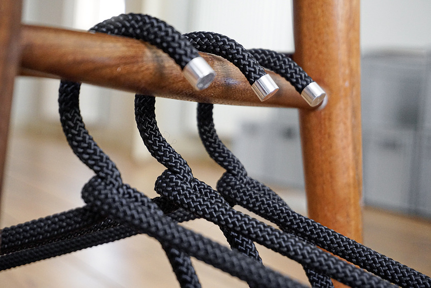 Rope Cintres, bleu foncé, Lot de 3