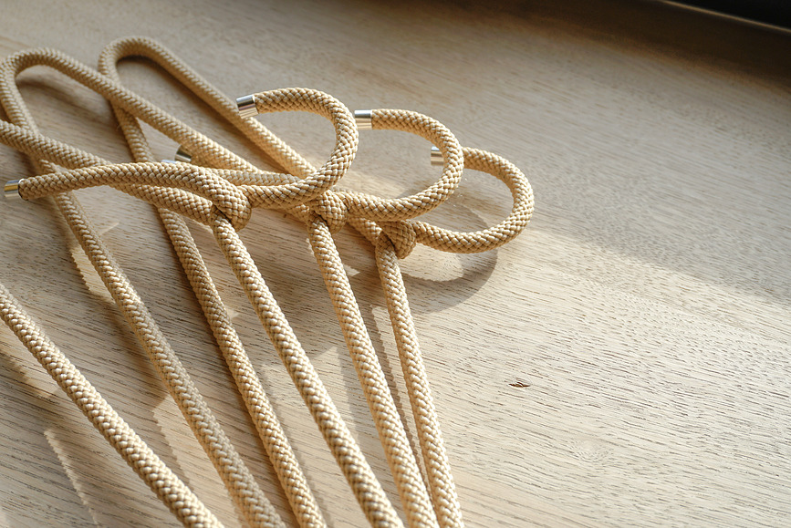 Rope Cintres, bleu foncé, Lot de 3