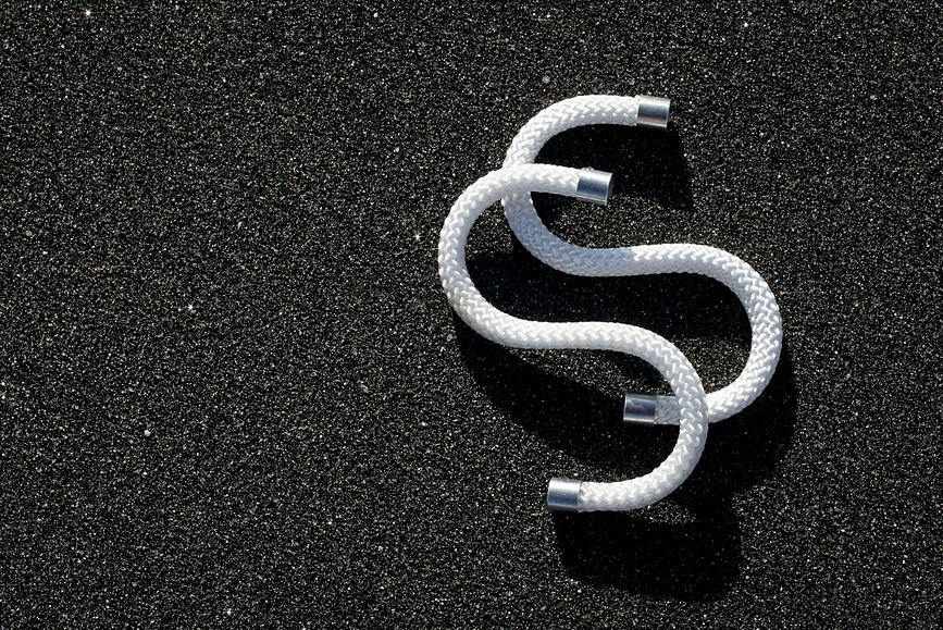 Rope S Γάντζοι, μαύροι, 5 τμχ