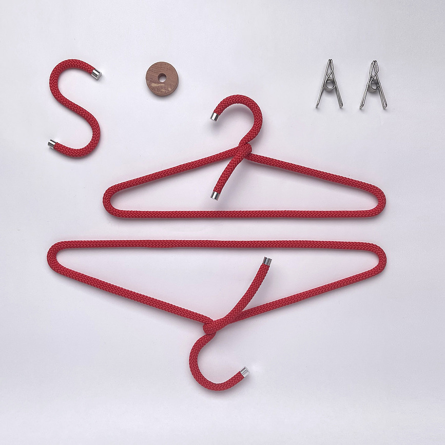 Rope Κρεμάστρες ρούχων, σκούρο μπλε, 3 τμχ