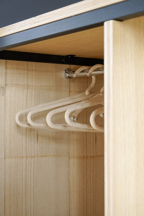 Rope Obešalniki za oblačila, temno modri, 3 kosi