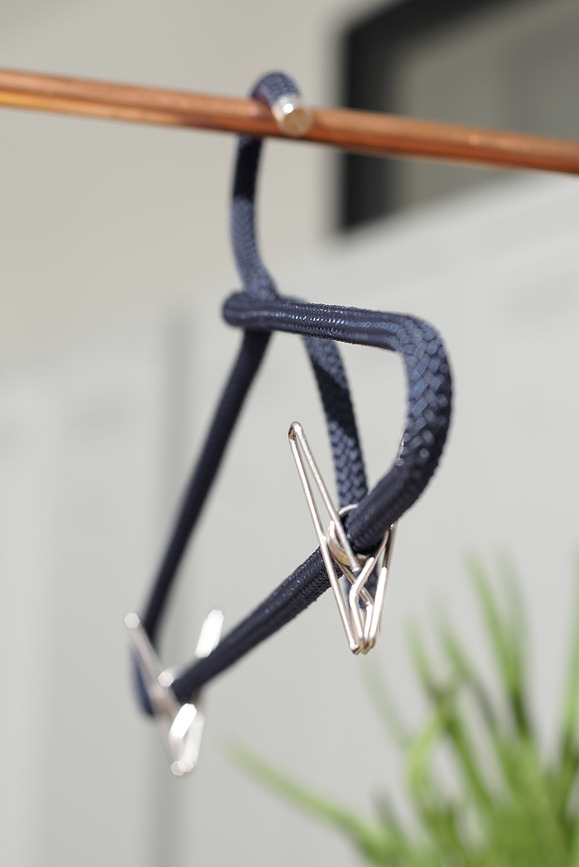 Rope Obešalniki za oblačila, temno modri, 3 kosi