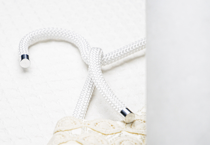 Rope Obešalniki za oblačila, temno modri, 3 kosi