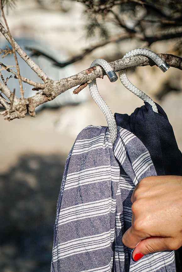 Rope S Kavlji, črni, 5 kosov