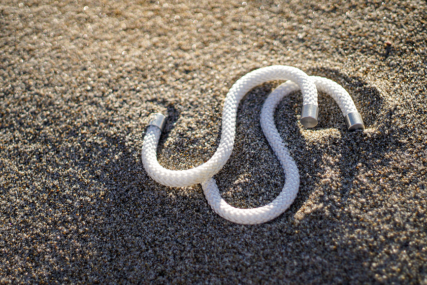 Rope S Kavlji, črni, 5 kosov