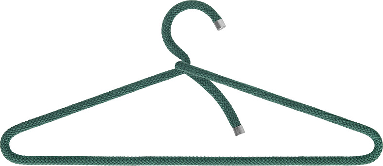 Wieszaki na ubrania Rope zielone 3 szt.