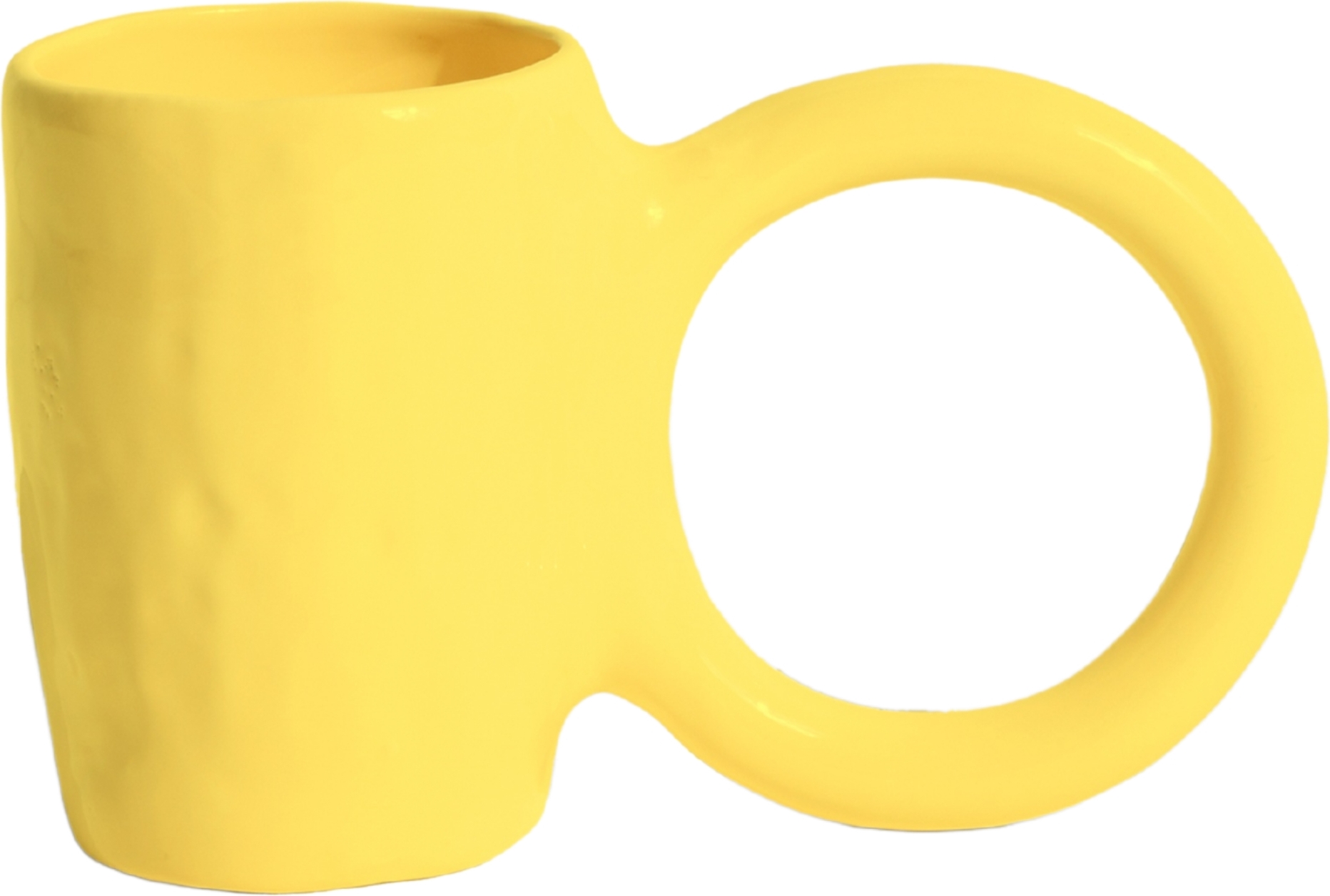 Donut Becher 12 cm, zitronengelb