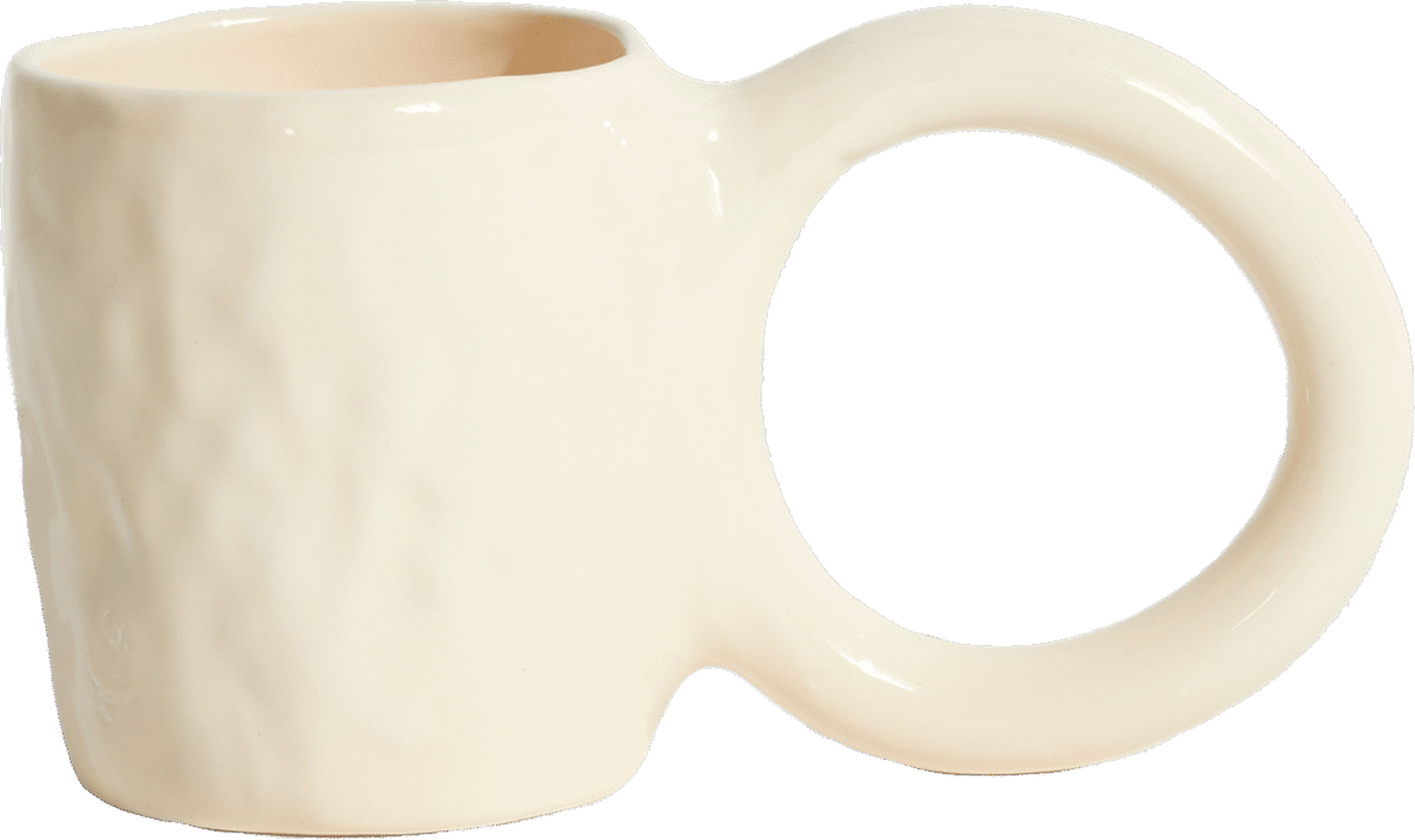 Donut Becher 9 cm, vanillegelb