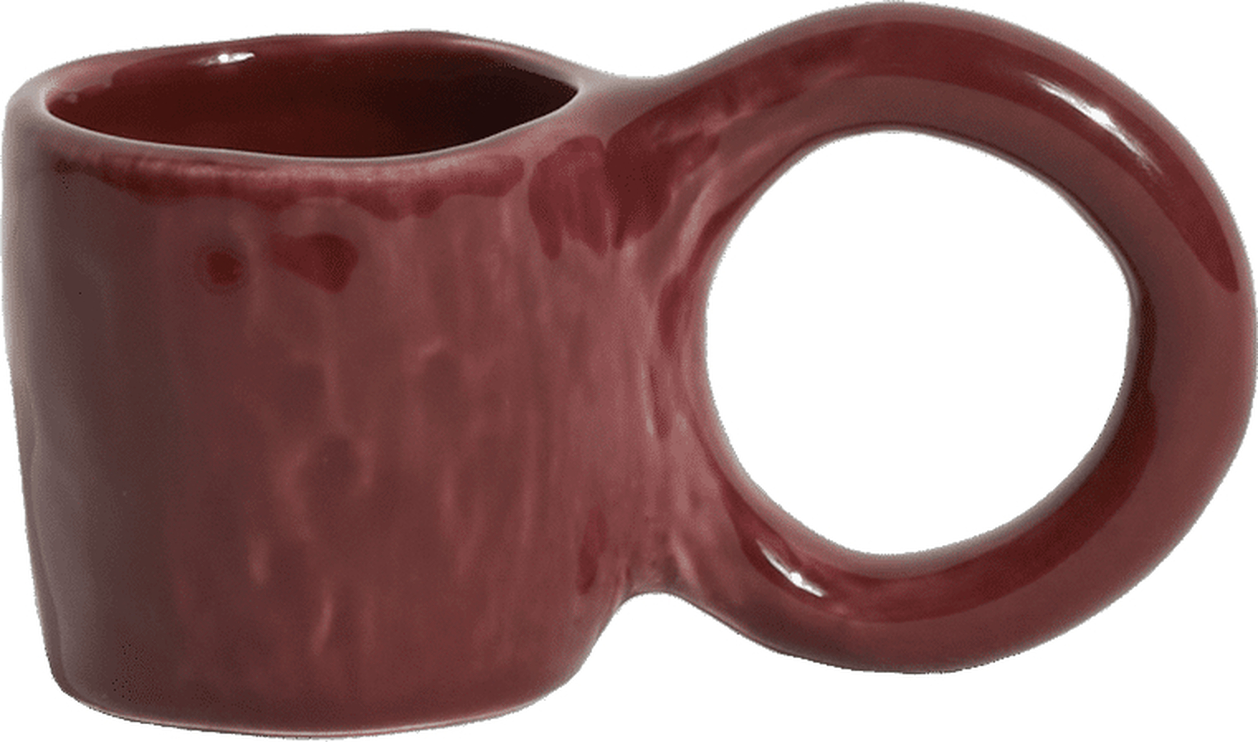 Donut Espressotassen bordeauxrot, 2 St.