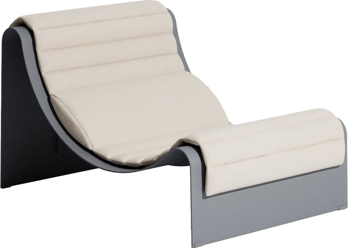 Eclipse Chaiselongue, grau