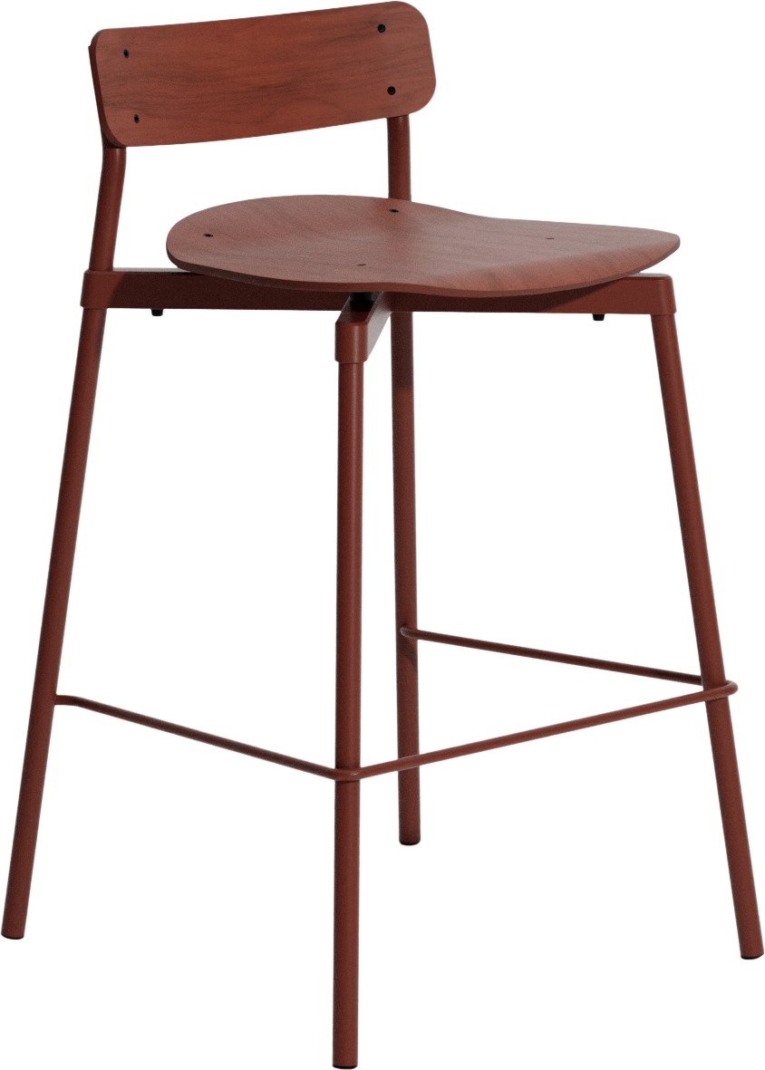 Fromme Wood Barhocker 65 cm, bordeaux