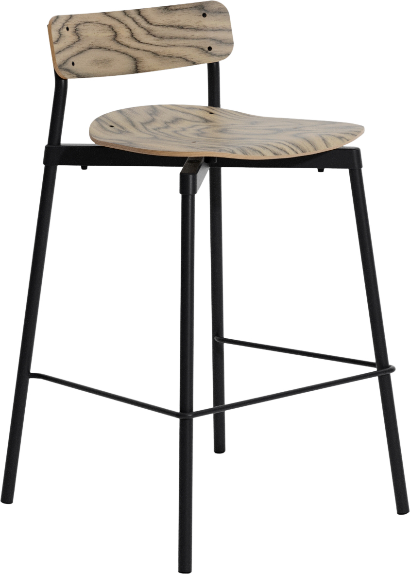 Fromme Wood Barhocker 65 cm, helles Holz