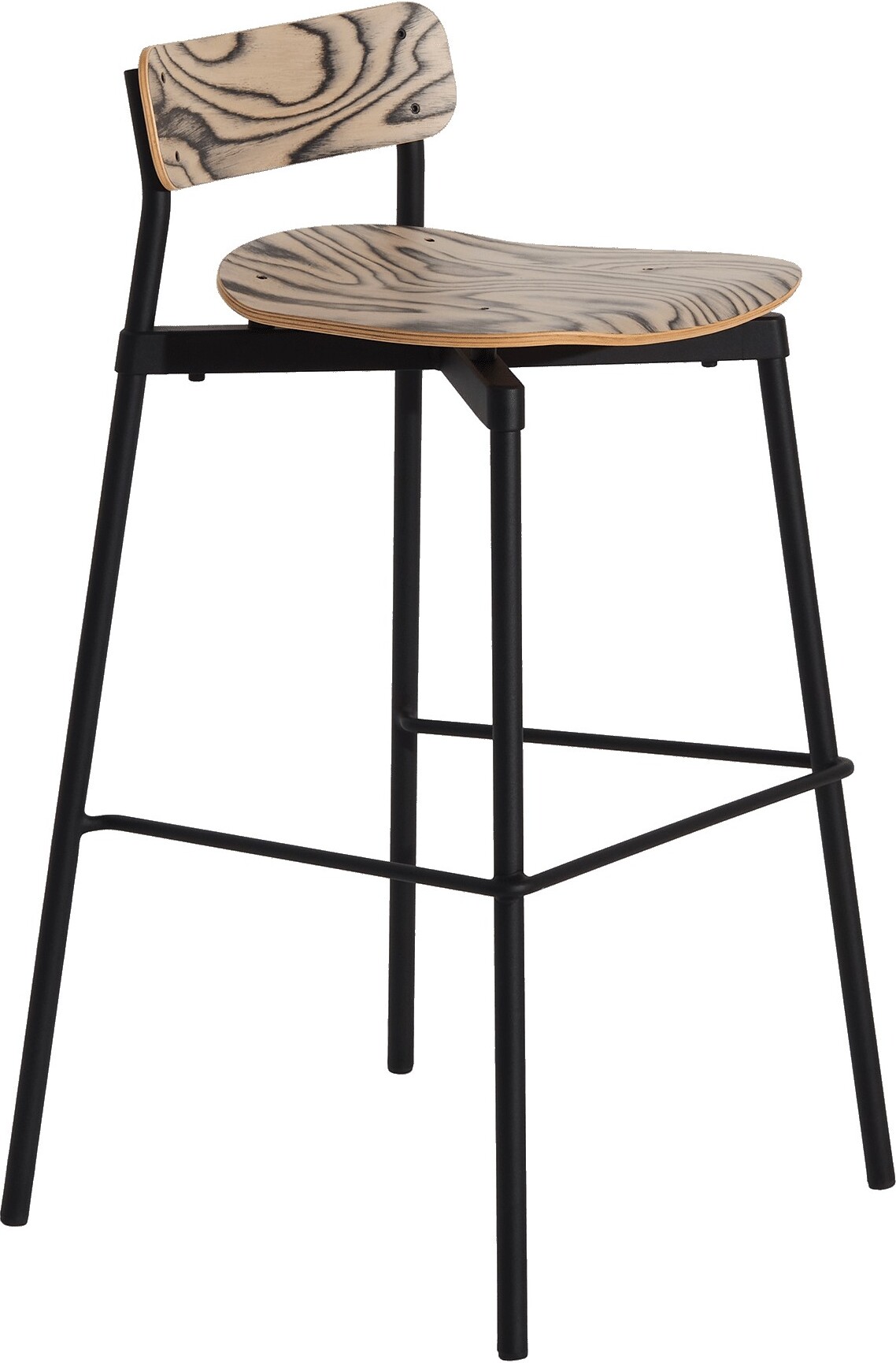 Fromme Wood Barhocker 75 cm, Holz hell