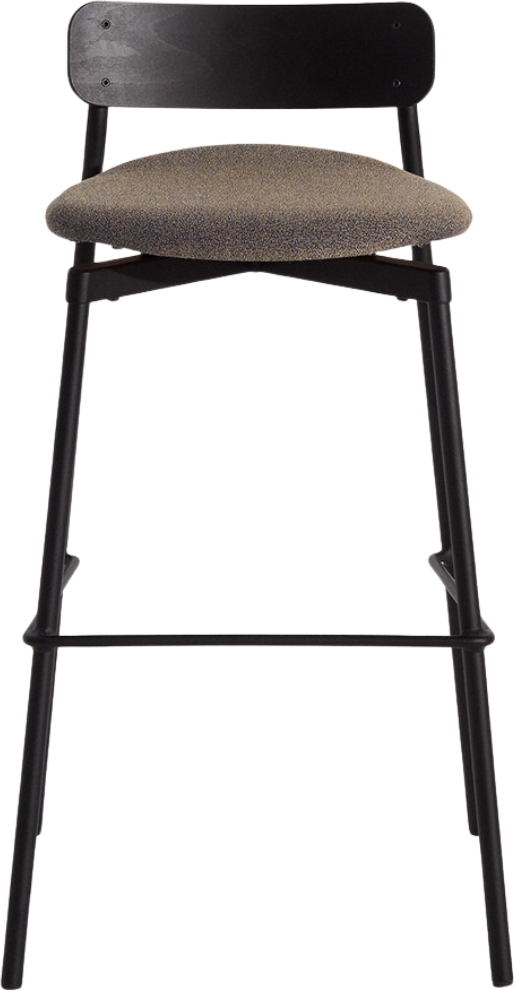 Fromme Wood Barhocker 75 cm mit gepolstertem Sitz, beige