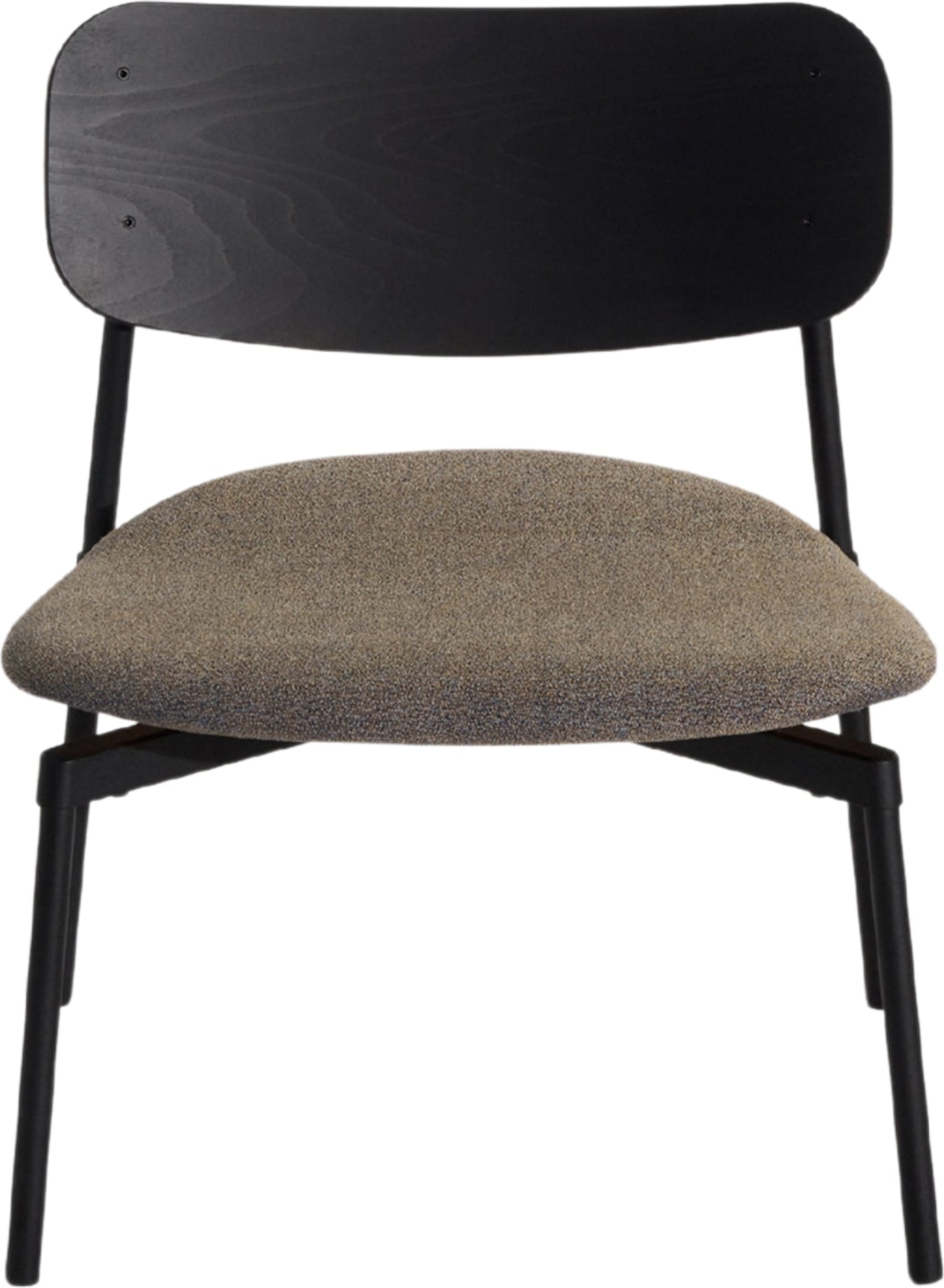 Fromme Wood Sessel mit gepolstertem Sitz, beige
