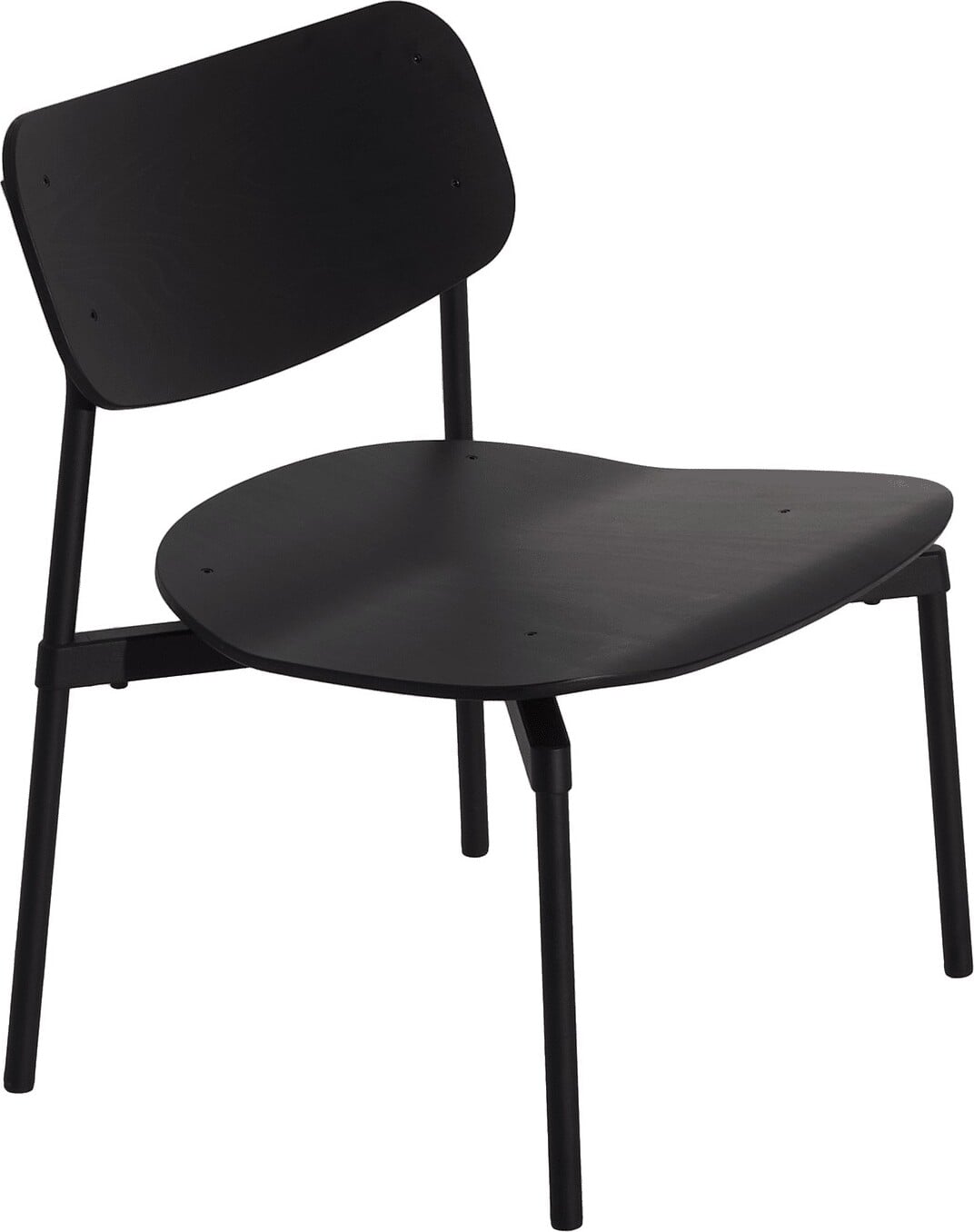Fromme Wood Sessel, schwarz