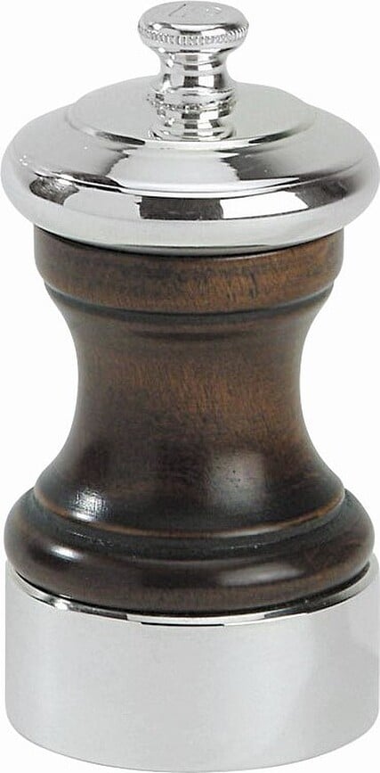 Bistro Μύλος Αλατιού, 10 εκ., ξύλινος, ασημί