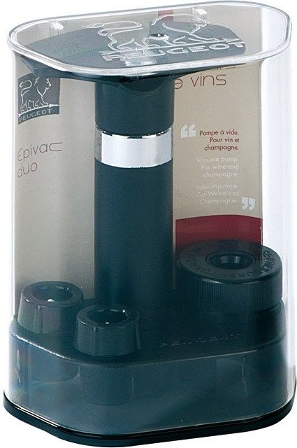 PEUGEOT Vakuumpumpe für Wein und Champagner Epivac Duo 15cm