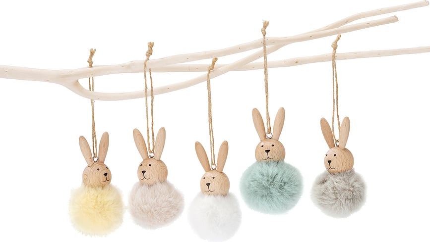 Colgante de conejo de Pascua Emmy, amarillo