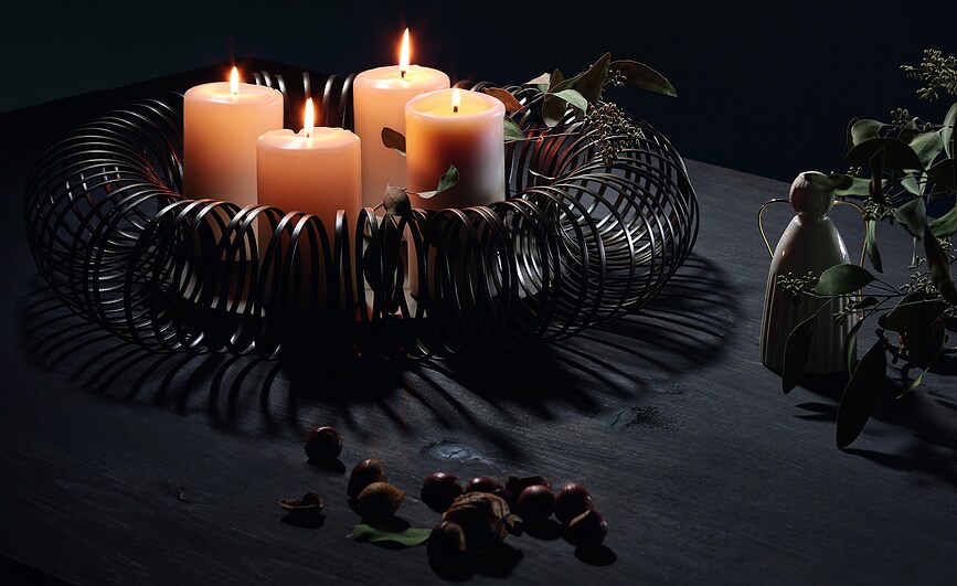 Candelabro Caracas, bronce antiguo