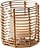 Cane L Candlestick, rattan