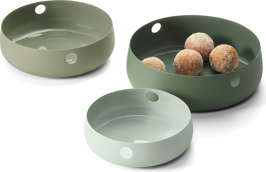 Cuencos Copenhagen, verdes, Pack de 3 unidades