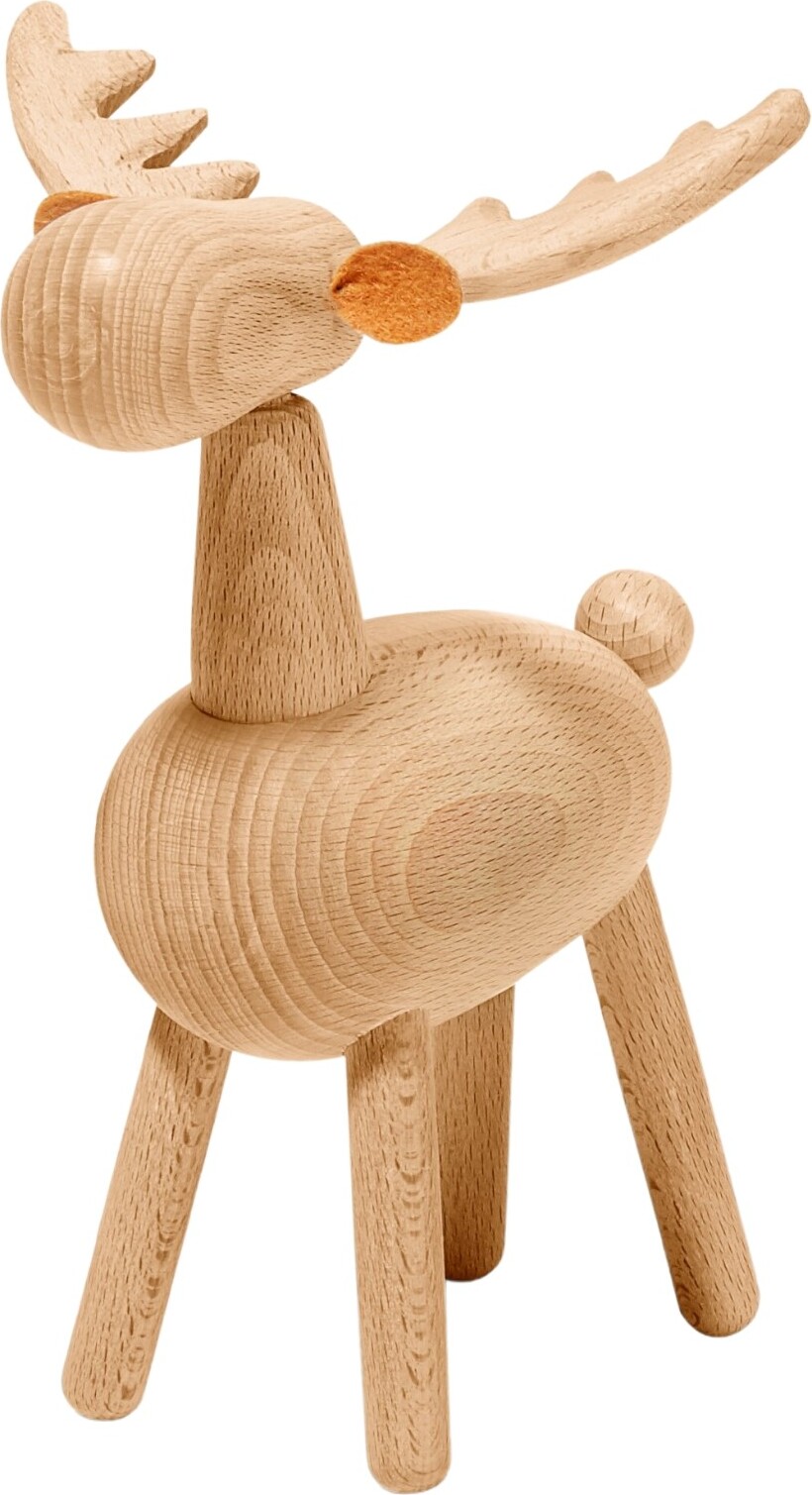 Elmar Kleine Figur L Elch aus Buche