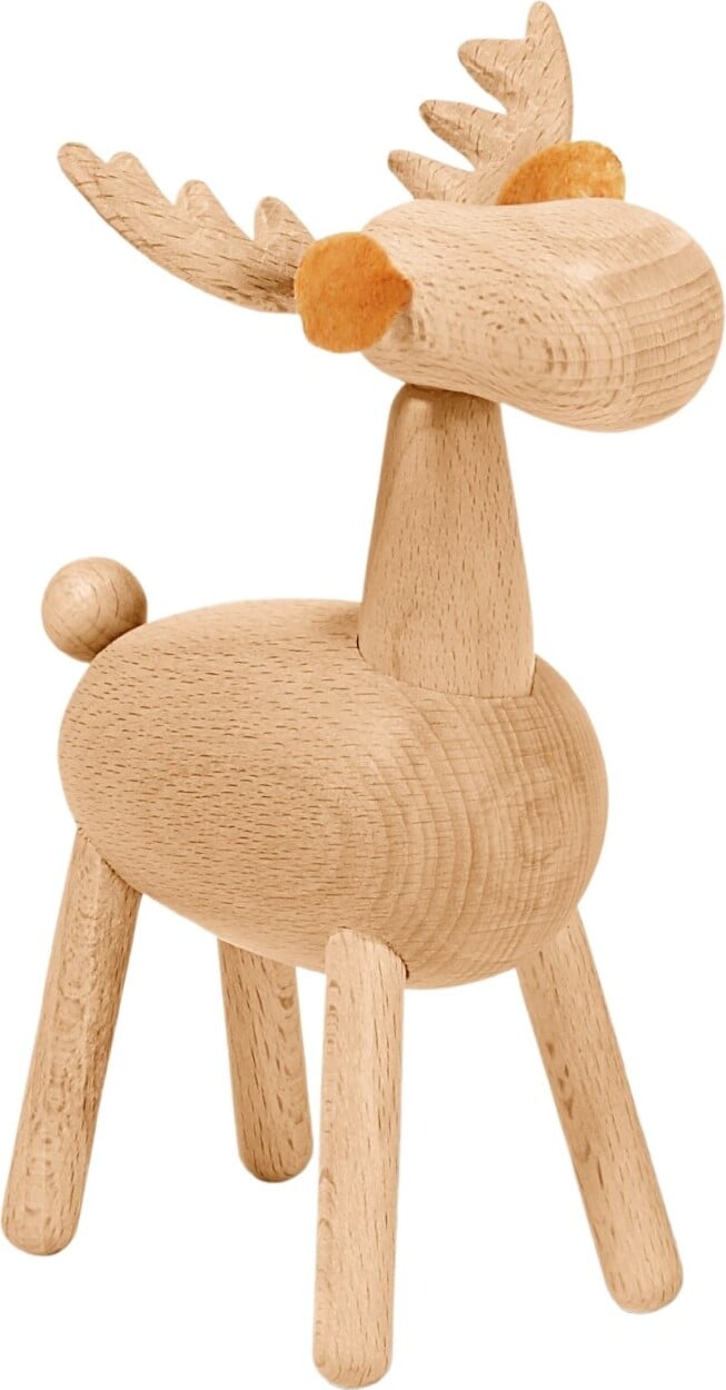 Elmar Kleine Figur M Elch aus Buche