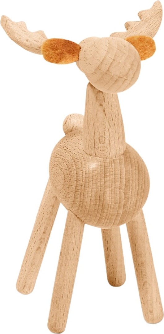 Elmar Kleine Figur S Elch aus Buche