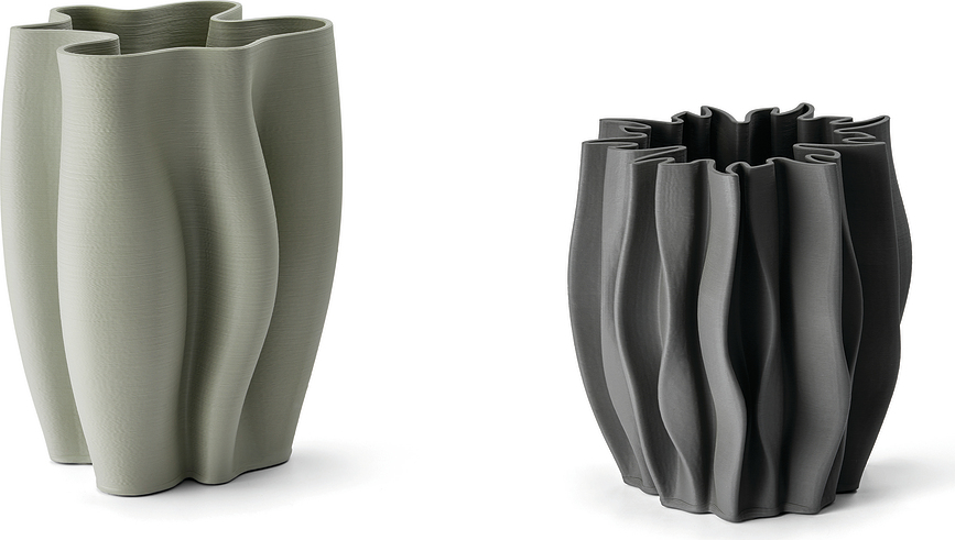 Floree Vase, gris clair