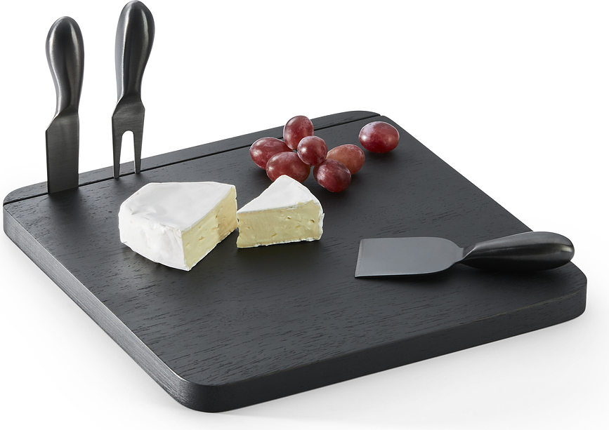 Fromage Deska za sire z 3 noži, 4-delni set