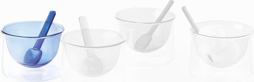 Gelato Κύπελλο Παγωτού, με κουτάλι, μπλε