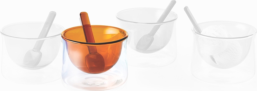 Gelato Skodelica za sladoled z žlico