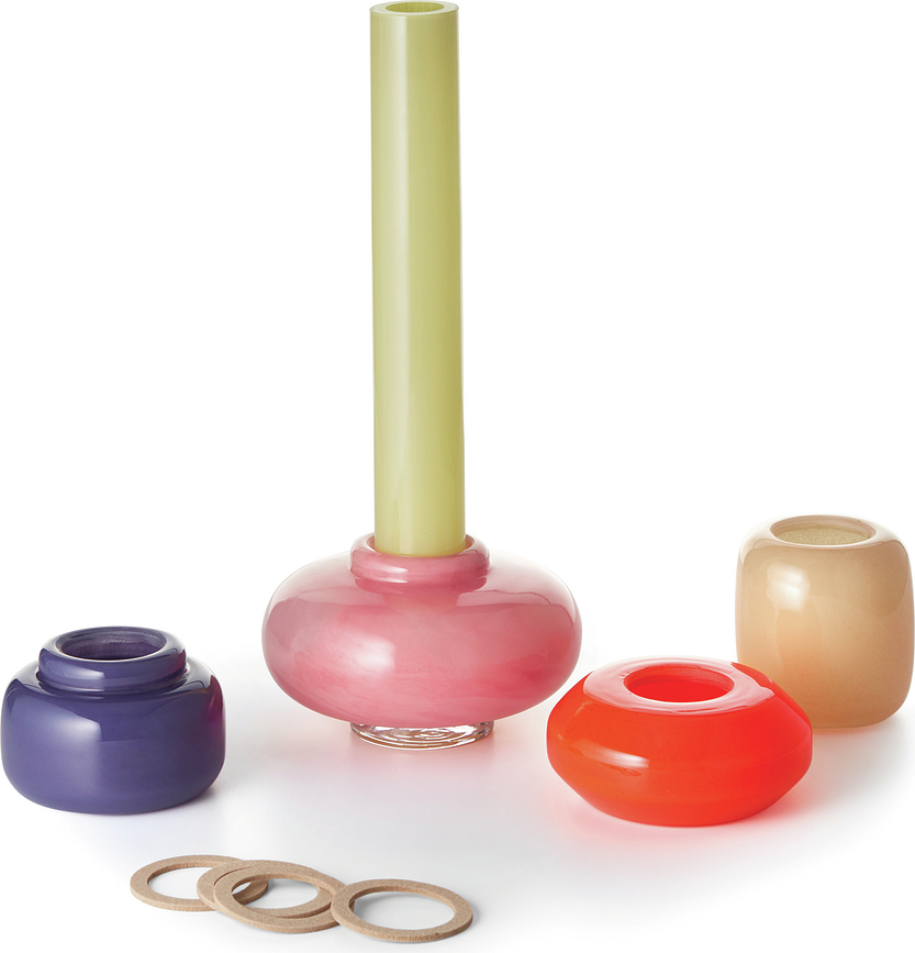 Jarrón modular Bianetti, 36,5 cm, multicolor