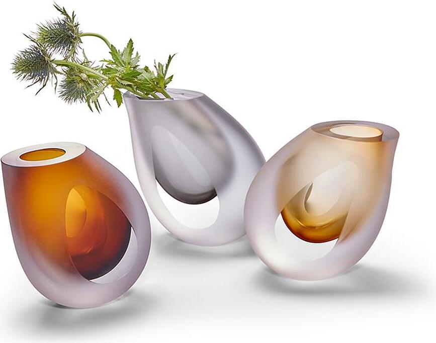 Jarrón Occhio, ámbar