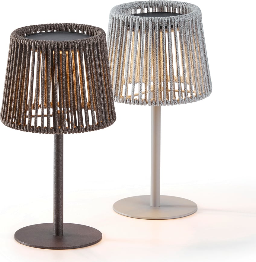 Lámpara solar Lumen, beige