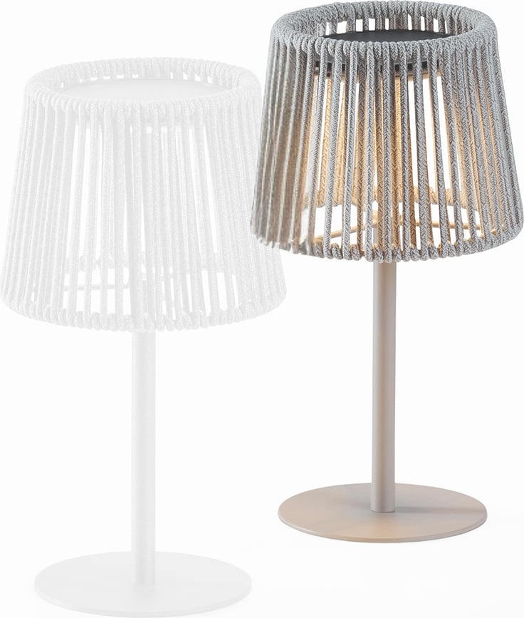 Lámpara solar Lumen, beige