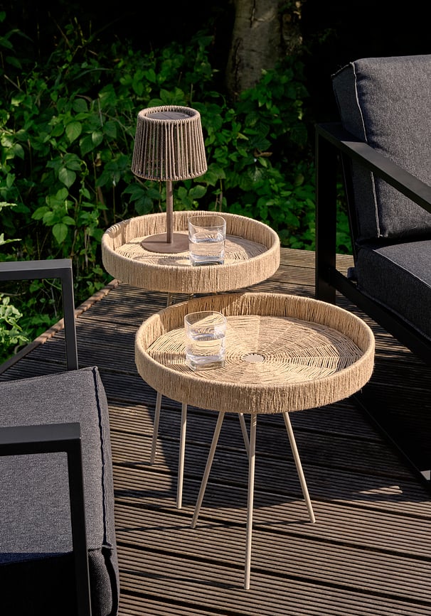 Lámpara solar Lumen, beige