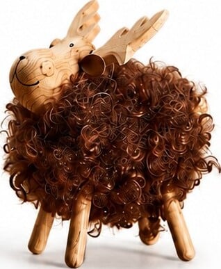 Nils Dekoration Schaf 11 cm, braun
