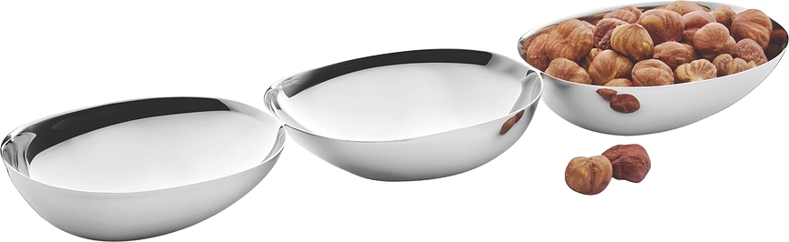 Pebbles Zdjela za grickalice srebrna