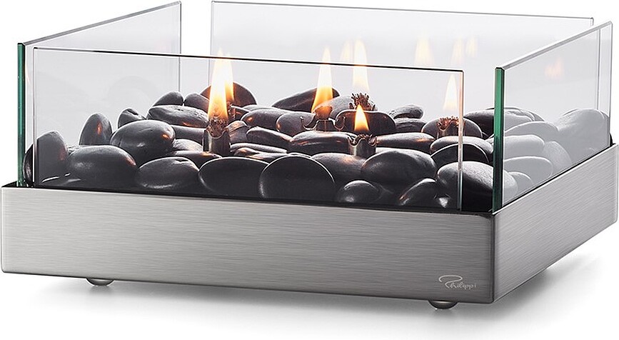 Philippi Lampe à huile, carrée