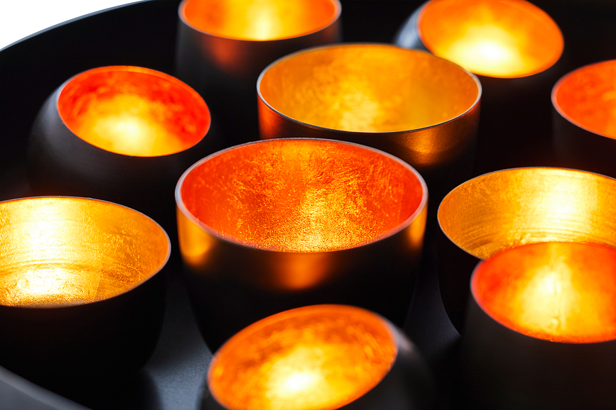 Portavelas para vela de té Santa Lucia