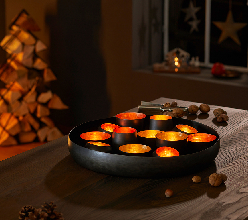 Portavelas para vela de té Santa Lucia