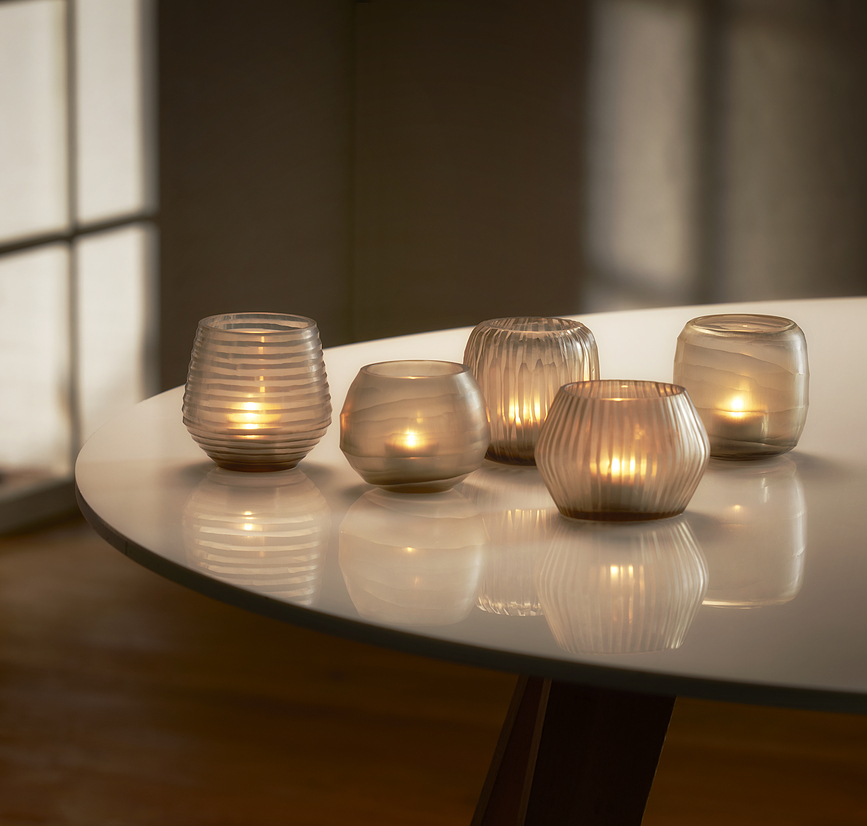 Portavelas para velas de té Terra, 5 unidades