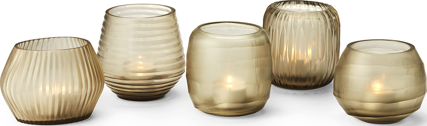 Portavelas para velas de té Terra, 5 unidades