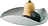 Schale Leaf M, hellgrau