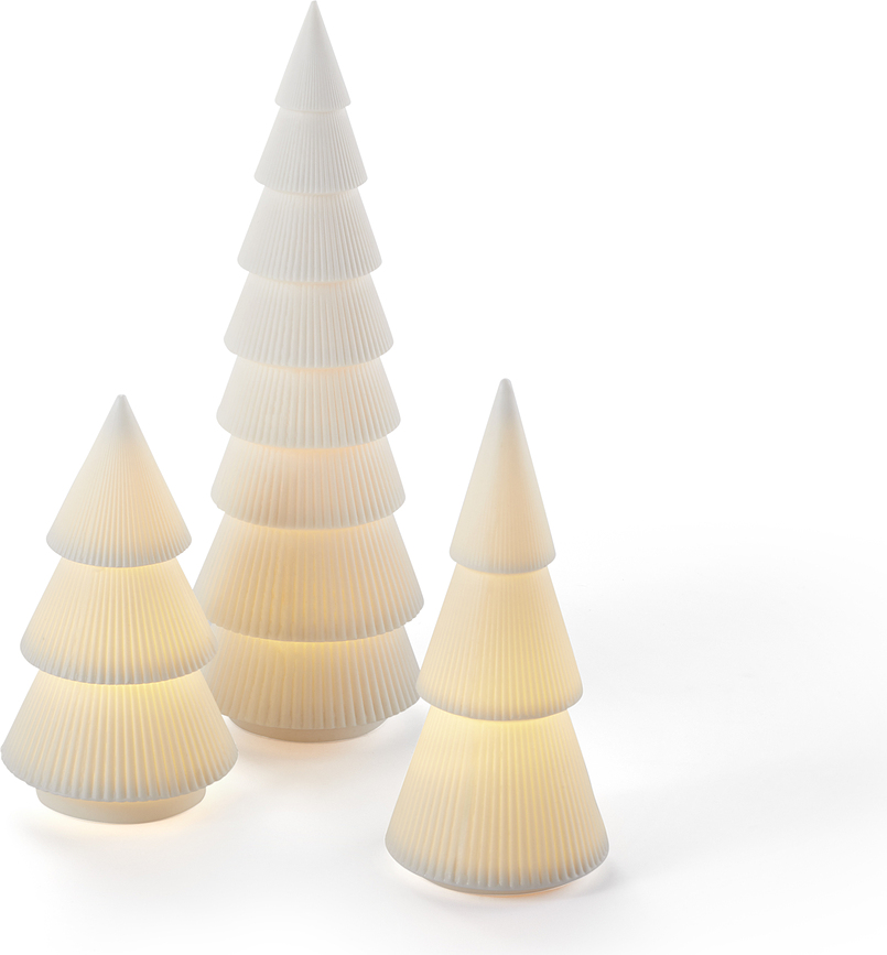 Spitzbergen Lanterne LED, motif sapin, taille L